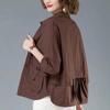 Fashionable Mom Jacket Leisure and Loose Lightweight Coat