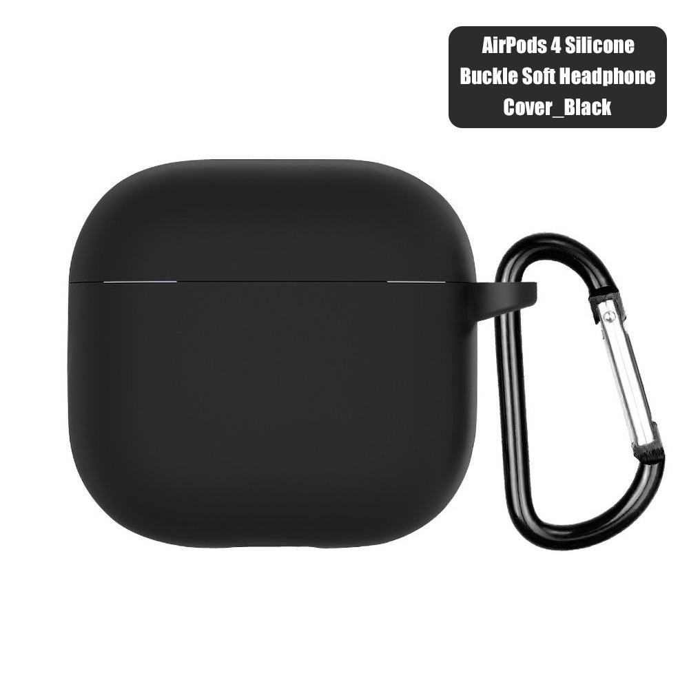 Для Airpods 4 защитный чехол силиконовый беспроводные наушники матовый Macaron сплошной цвет TPU окрашенный защитный чехол Air Pods 4