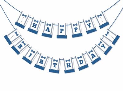 Inkdotpot Украшения для вечеринки по случаю дня рождения Гирлянда для вечеринки в честь дня рождения Мальчик Маленький человек Вымпел Баннер