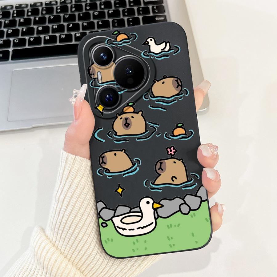 For Huawei Pura 70 Case Pura 70 Pro Back Cover Flower Slim Soft Silicone Funda Huawei Pura 70 Pro+ Shockproof Capa