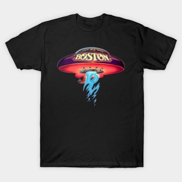 Asian Size Cotton Unisex Tshirt Print T-shirt Boston Band Spacecraft T-shirt No-Cut Print Regular Fit