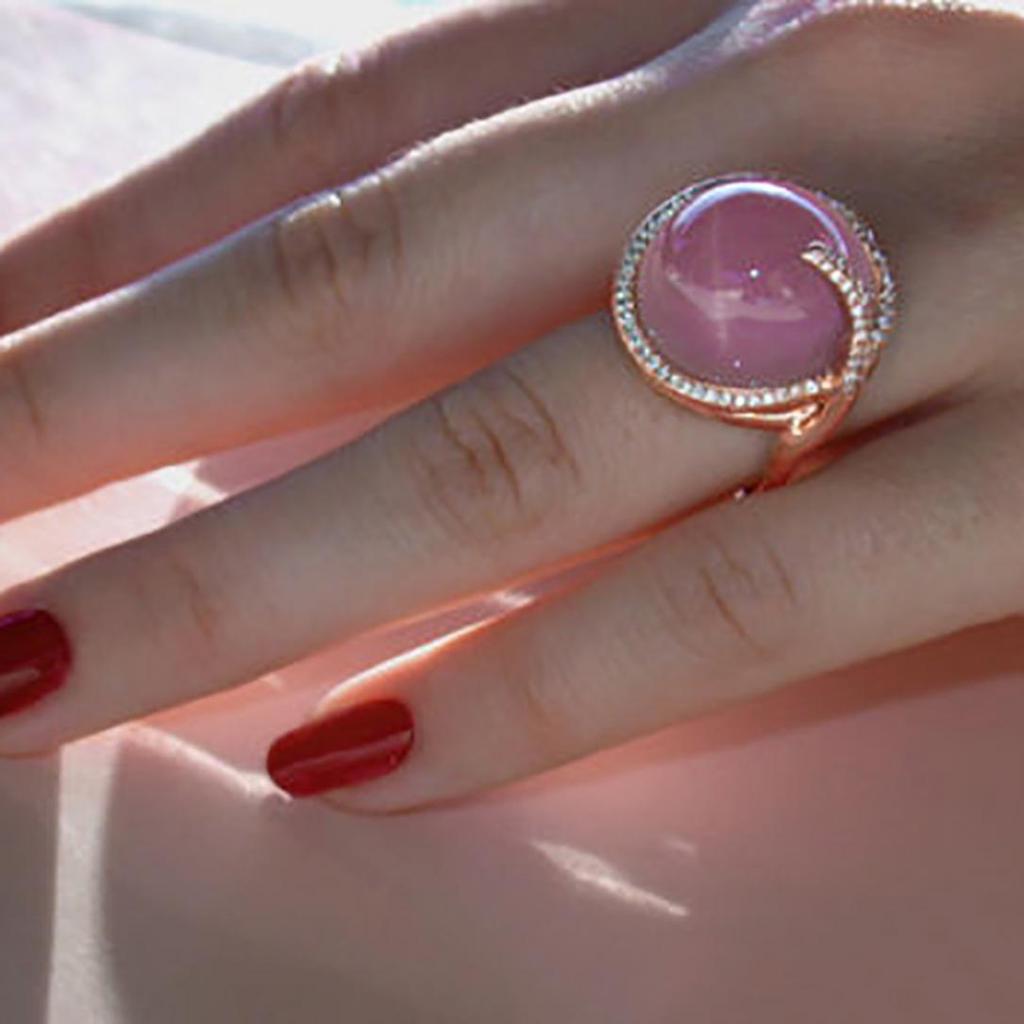 Женское кольцо из искусственного лунного камня со стразами, инкрустированное кольцо на палец, свадебное украшение, подарок