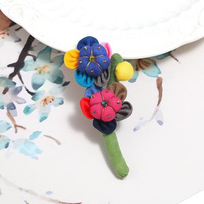 Оригинальный дизайн ручной работы тканевая вышивка брошь ретро простой и элегантный личность универсальная корсаж куртка сумка аксессуары