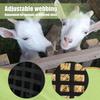 Сумка для сена для лошадей, подвесная, двусторонняя, для медленного кормления, большой вместимости, для коз, овец, ослов, лошадей, сельскохозяйственных животных