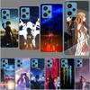 Чехол для телефона с аниме Sword Art Online SAO для Xiaomi Poco X7 X5 X6 F6 Pro F7 Ultra M5S X3 M6 M5 X4 F4 GT Mi F5 F3 M3 Мягкий чехол из ТПУ