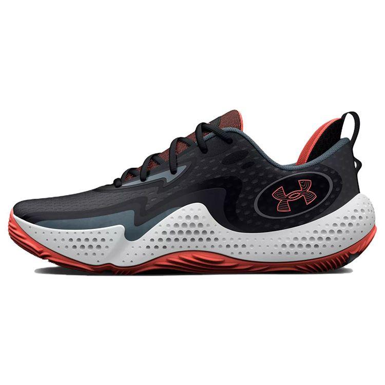 Under Armour Spawn 5 Black Red Unisex Sneakers Gravel 3026285-001