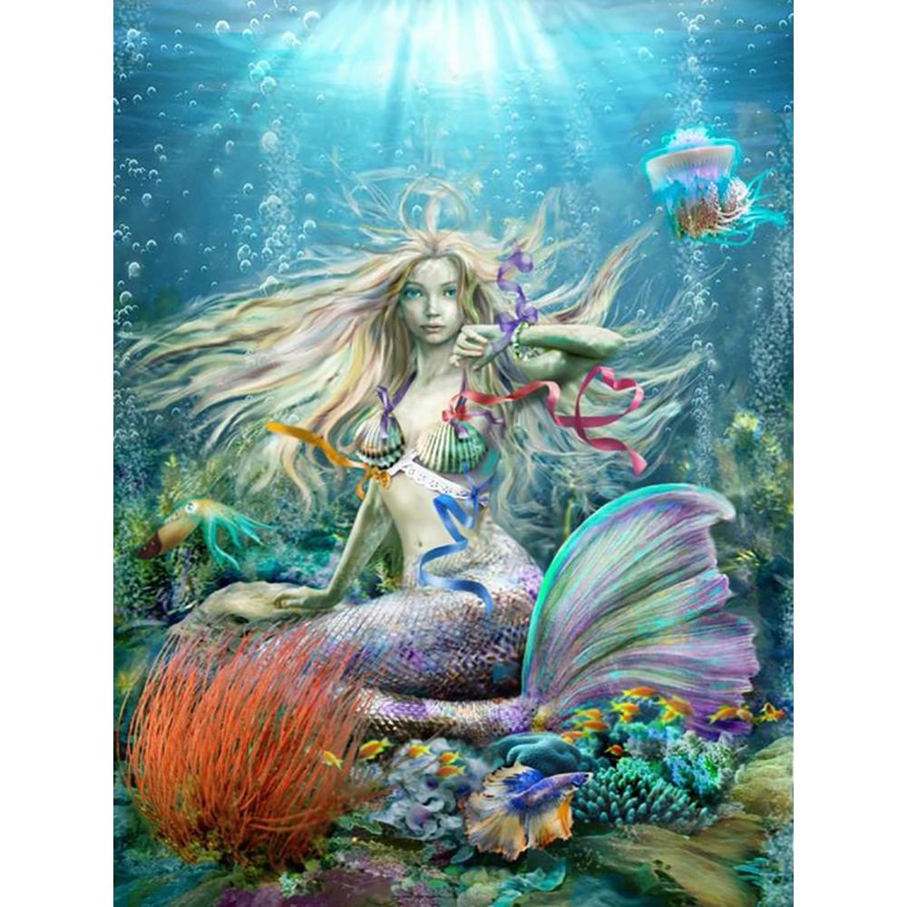 5D DIY Алмазная картина Вышивка крестиком Ангел Алмазная вышивка Портрет Мозаика Картина Rhinestone House Decor