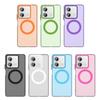 Матовый чехол Magsafe для телефона Xiaomi Poco X6 Neo F6 Pro C75 C61 Защитный чехол Магнитная беспроводная зарядка Ударопрочная задняя крышка