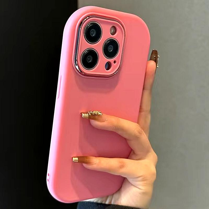 Soft Silicone Candy Phone Cases For iPhone 11 12 13 14 15 16 17 Pro Max Plus AIr Shockproof Bumper Back Cases Cover