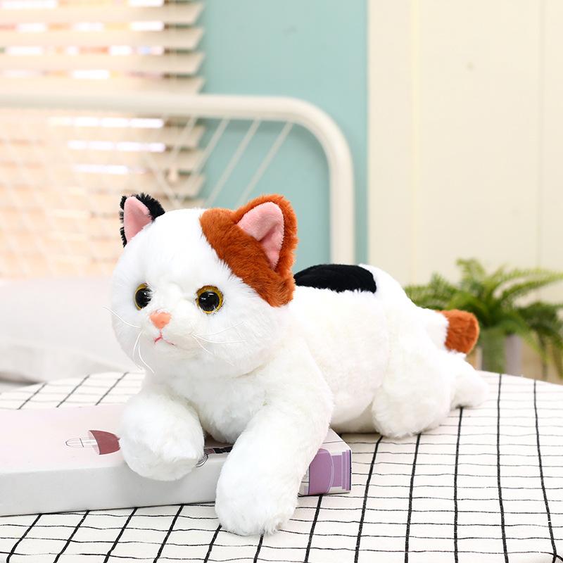 New Cute Simulated Cat Plush Toys Creative Cute Kitten Doll Doll Children's Birthday Gift