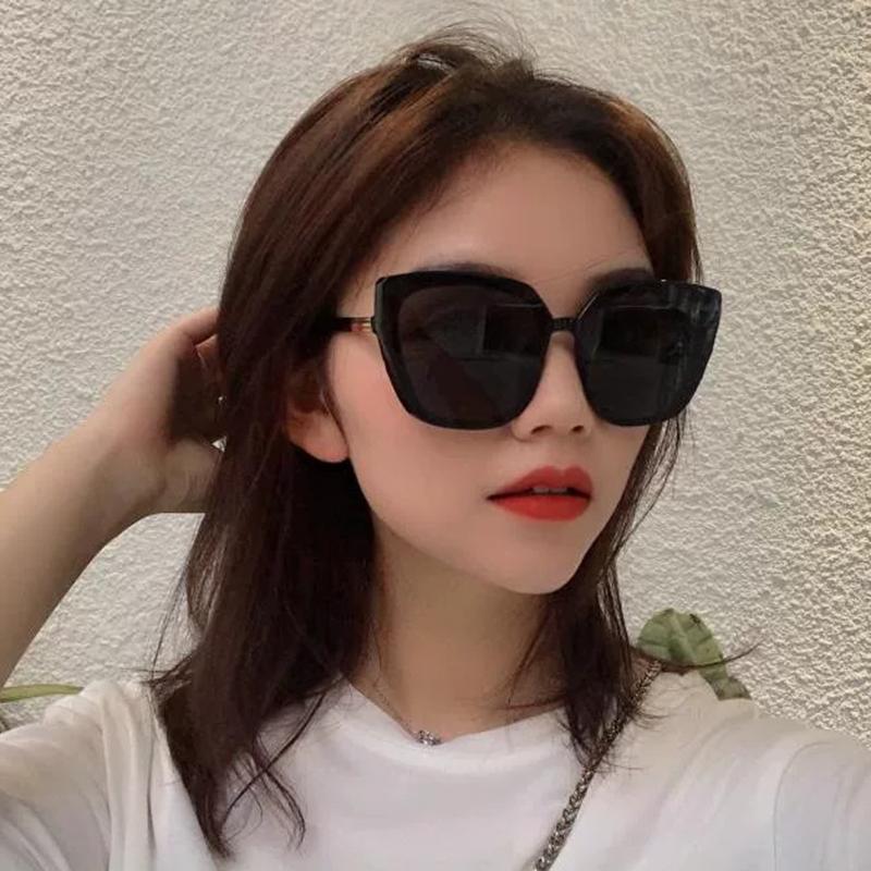 Новые квадратные солнцезащитные очки с подтяжкой лица, женские трендовые солнцезащитные очки в стиле ретро, ​​женские очки в большой оправе