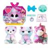 HOT Plush Pet Toy Transformable Into Cat Rabbit Bear Dog Surprise Birthday Gift For Children Stuffed Animal For Bath Time Fun