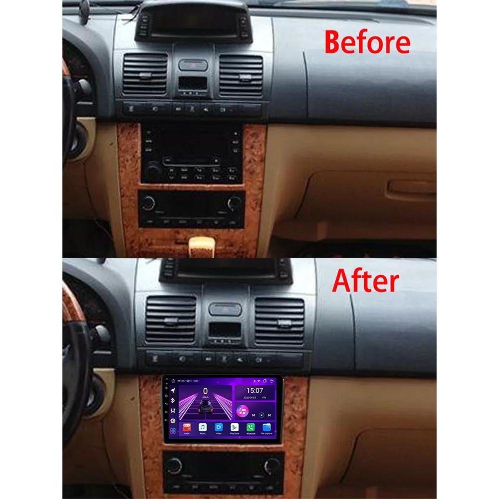 Автомобильная магнитола Android Car-Play для SsangYong Rexton 2001-2006 Мультимедийный плеер Головное устройство Стерео Навигация GPS BT WIFI, 8 ЯДЕР ,2+32ГБ