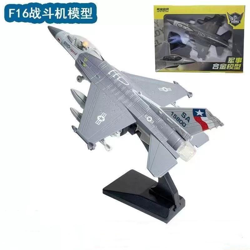 Игрушечный самолет-истребитель F14/F16/F22, масштабная модель, литье под давлением из металлического сплава, сувенирный самолет, коллекция, Рождественский подарок для мальчиков