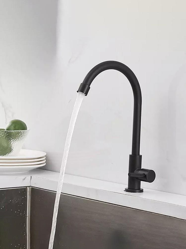 Кухонный смеситель из нержавеющей стали 304, очиститель воды, однорычажный кран с отверстием для холодной воды