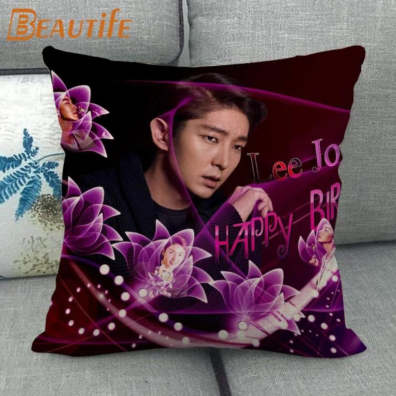 Новое поступление LEE JOON GI Наволочка Спальня Дом Декоративная Наволочка xсм Квадратная На молнии Наволочки Хлопок Лен Ткань Не выцветает