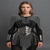 Women's Medieval Steel Cuirass Armor with Chainmail LARP Cosplay Gift for Mother, Sister, Girlfriend, Wife
