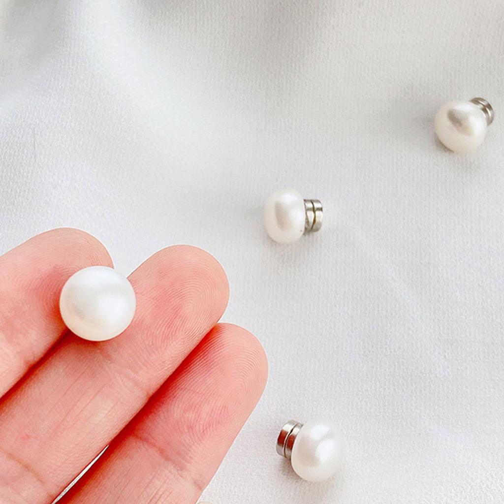 Not Pierced Magnetic Pearl Earrings Vintage Comfortable Clip Earrings Unique Statement Earrings for Women and Girls