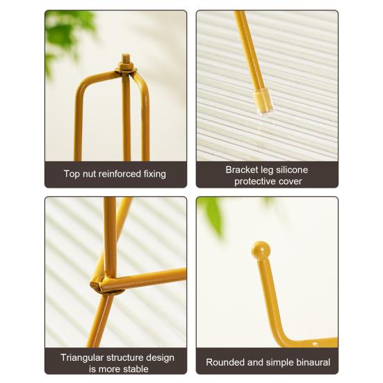 1/3 шт. подставка для пластины, металлический держатель фоторамки, высокая стабильность, гладкий край, нержавеющая, устойчивая к коррозии, настольная художественная подставка