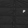 Fila Fusion Мужская длинная утепленная пуховая куртка с капюшоном, теплая, удобная, черная T11M445908F-BK