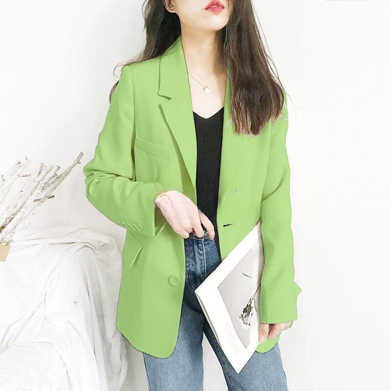 Elegant Blazer Women Fashion Vintage Suit Jackets Jackets Coat Office Lady Chic Classic Solid Casual Oversized Outerwear