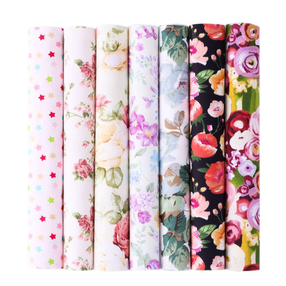 7 шт. Одежда Ручной работы Хлопковая ткань Винтажная ткань Лоскутная ткань Материал Шитье Цветочный принт