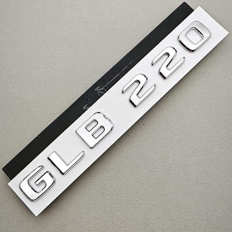 Gloss Black Chrome GLB 220 GLB 250 Car Rear Trunk Emblem Badge Letter Sticker For Mercedes Benz GLB Class Accessories