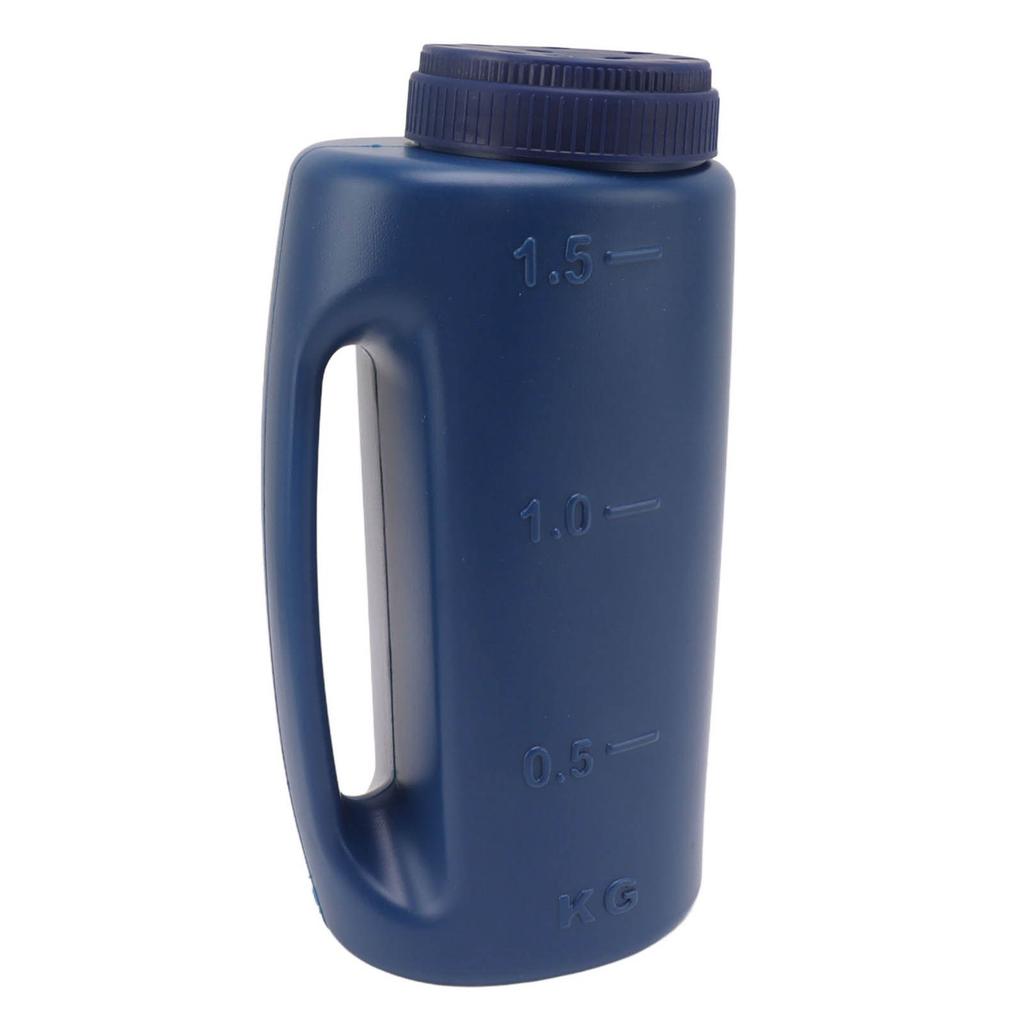 Handheld Fertilizer Spreader Hand Held Grass Seed Spreader Crop Spreading Salt Sowing Pot Blue