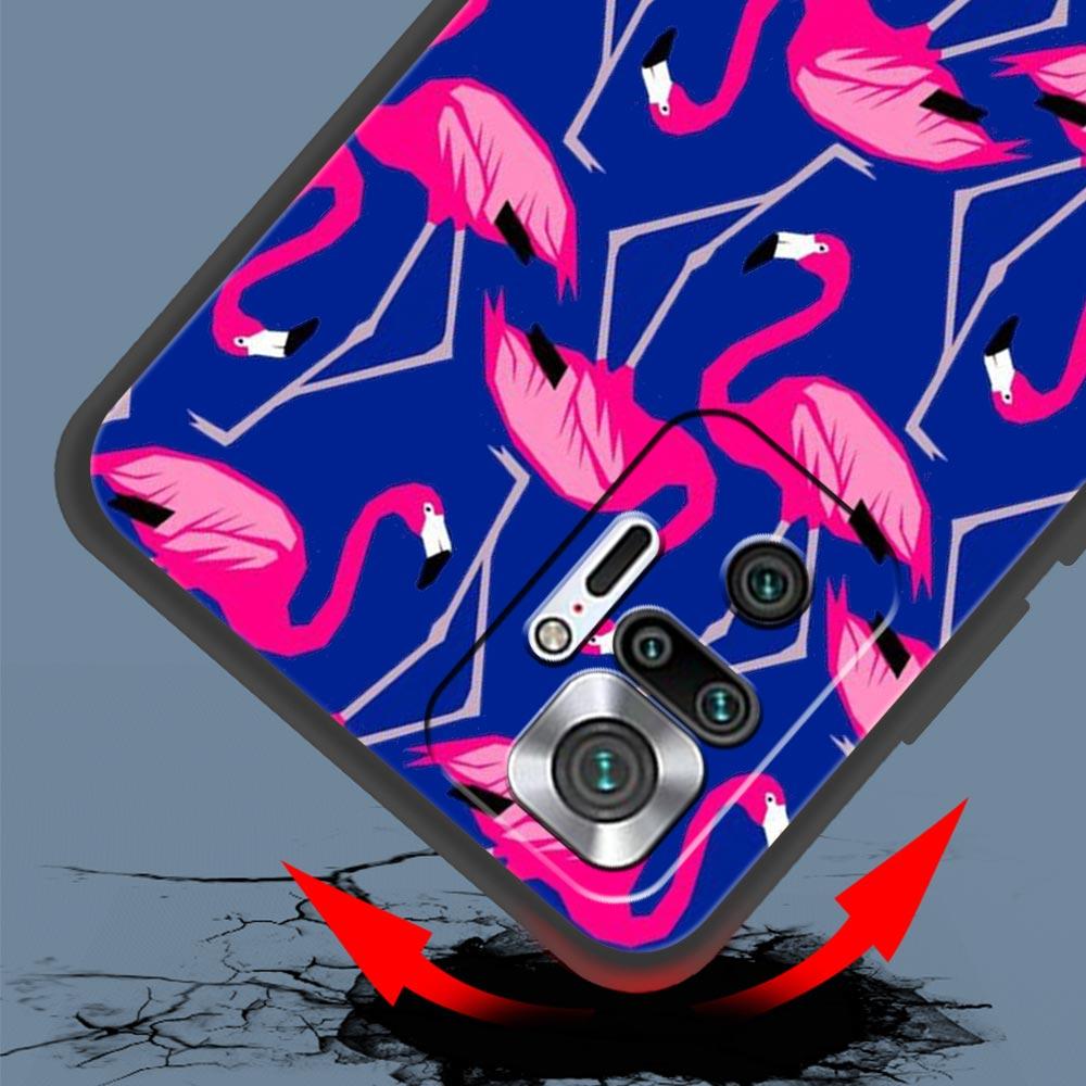 For Redmi 10C Cases Funda Pink Red Flamingo Phone Case For Xiaomi Redmi Note 12 11 9S 9 8 10 Pro Plus 7 9T 8T 9C 9A 8A Cover