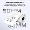M110 M220 Round Thermal Labels - 1.96" (50x50MM) for Tharmal Label Maker, Labels Sticker Compatible with M110 M220 Labels Maker, 140 Labels