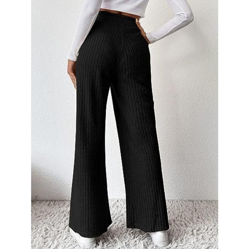 Женские модные повседневные однотонные брюки с высокой талией и принтом, брюки и капри