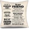 to My Bonus Daughter Gift Ideas Throw Pillow Covers for Bonus Daughter from Bonus Mom Bonus Dad Birthday Graduation Thanksgiving