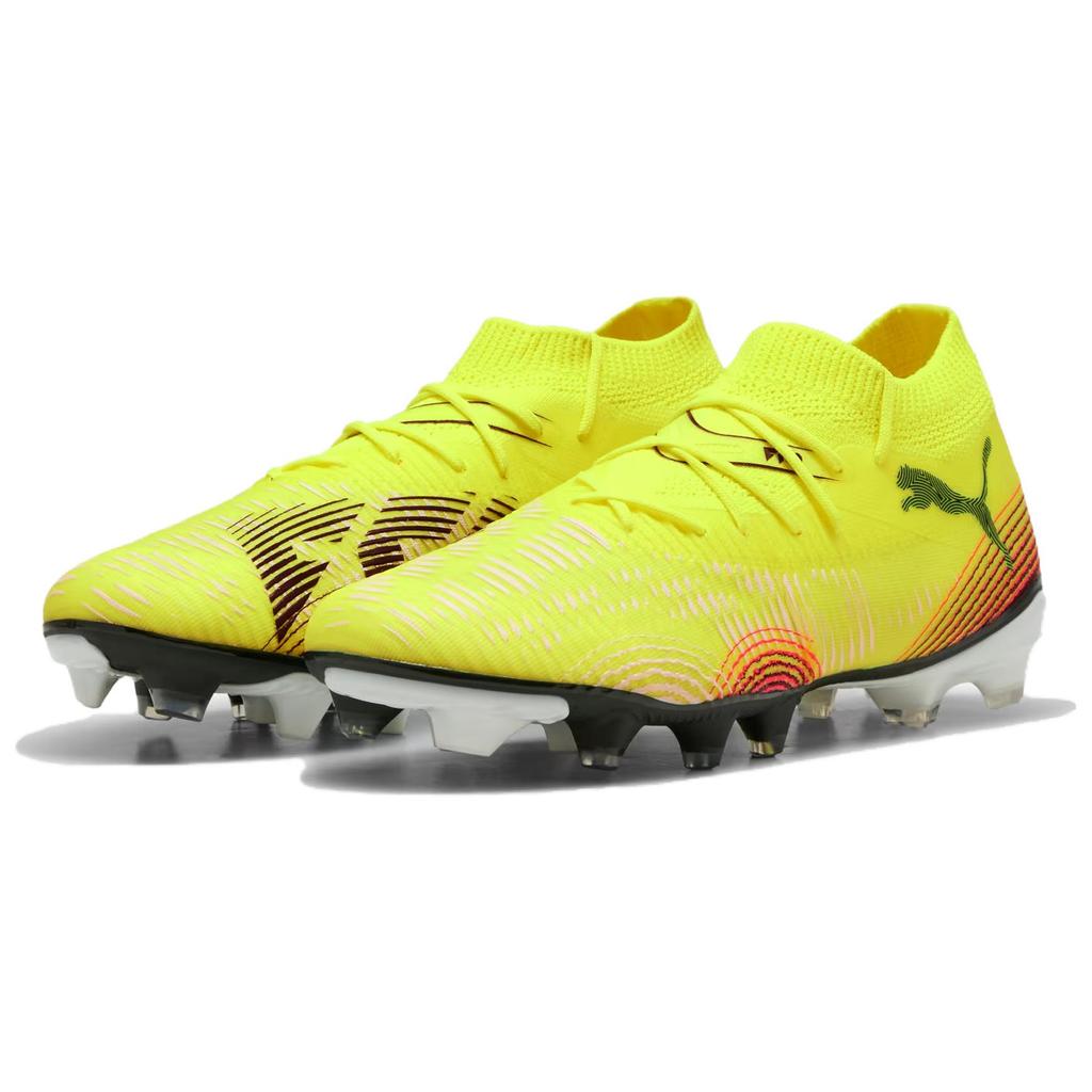 Puma Future 8 Match Fashion Comfortable Soccer Shoes Women Soccer Shoes Yellow Black 108382-03