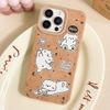 Zhitai iPhone Leather Case: Compatible with 11Pro, 12, 13, 14, 15Promax - Creative Cartoon Design.