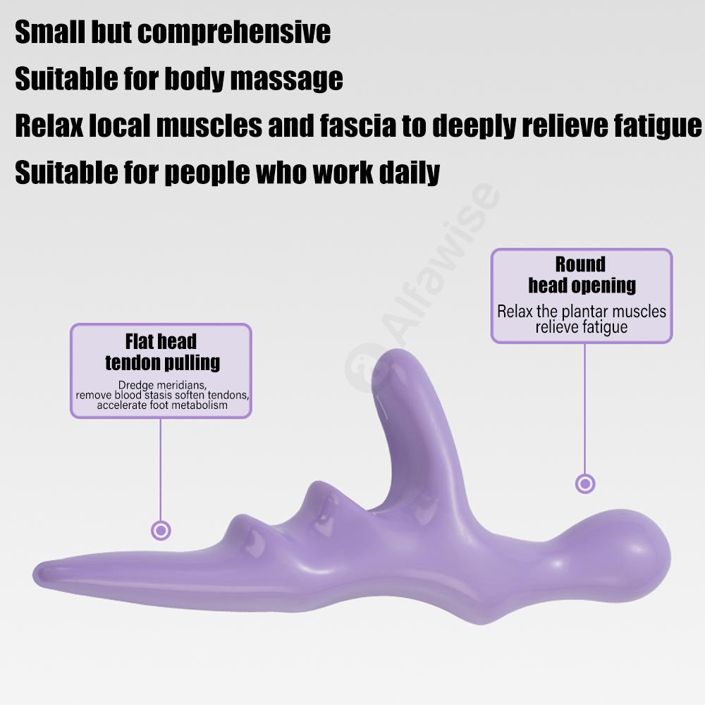 Массажер для акупрессуры ног T-типа, надавливание большим пальцем на триггерную точку, снимает расслабление, глубокий ручной массаж всего тела, инструмент для ног и ступней