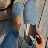 Elastic Knitting Flats Slip On Shoes for Women  Summer Breathable Soft Loafers Woman Lightweight Casual Shoes Mom Moccasins