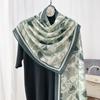 Летний тонкий хлопково-льняной шарф женский универсальный темпераментный модный шелковый шарф для путешествий солнцезащитный шарф шаль для помещения с кондиционером двойного назначения