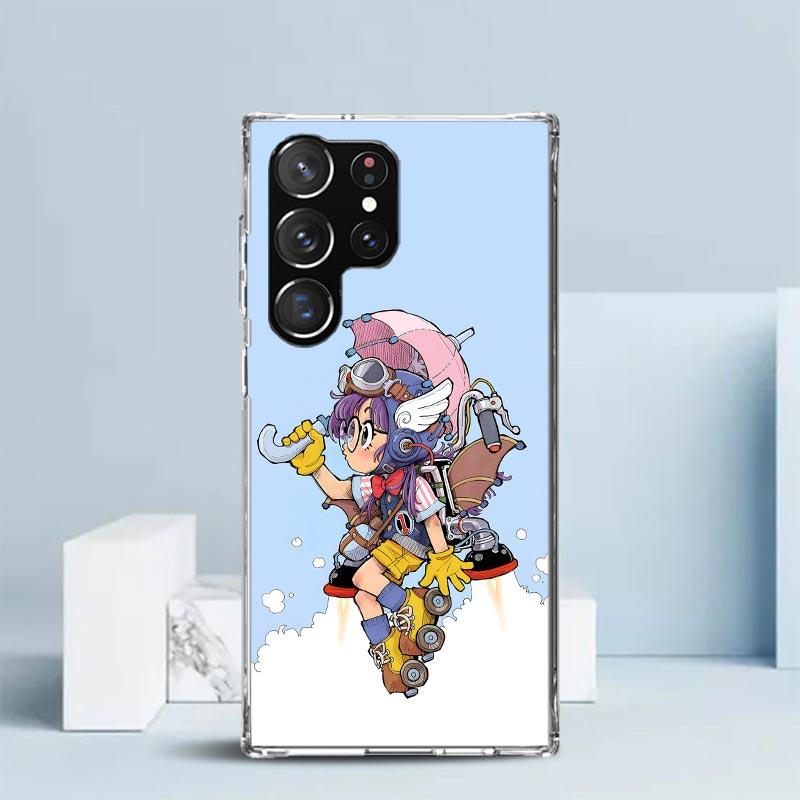 Arale Dr Slump Phone Case For Samsung Galaxy S24 S25 Edge S26 Ultra S22 S23 Plus S21 + S20 FE Soft TPU Back Cover Galaxy S22 S23