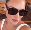 Fashion Aviator Double Beam Retro Square Sunglasses UV Protection Classic Men Women Driving Shades Outdoor Sunscreen Eyewear