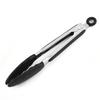 Anti-slip Kitchen Tongs BBQ Stainless Steel Silicone Tip Salad Bread Serving Tool Non-Stick Kitchen Barbecue Food Clamp
