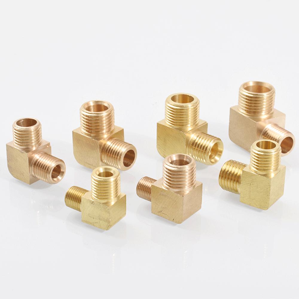 M12 M14 M16 M18 Метрический 1/8" 1/4" 3/8" 1/2" BSP Наружный Угольник 90 градусов Латунный Фитинг Трубопроводный Соединитель Муфта Вода Газ Масло