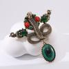 Hollow Snake Brooches Pendant Luxury Ornaments Elegant Rhinestone Brooch  Office