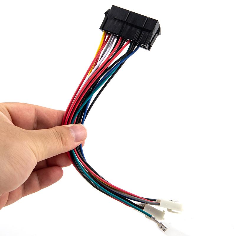 20Pin Atx To 2Port 6Pin At Converter Power Cable Cord For 286 386 486 Computer