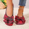 New Round Head Flat Bottom Bow Shallow Mouth Pedal Casual Shoes Women's Fashion 3 Large Size Women's Shoes