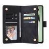 For Samsung Galaxy S25 FE Case Zipper Wallet Multiple Card Slots Leather Phone Cover with Wrist Strap