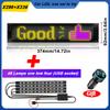 LED Matrix Pixel Panel Bluetooth APP USB 5V RGB Pattern Graffiti Scroll Text Animation Car Logo 4 PCS LED Light Bar Car Interior