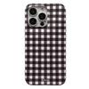 Роскошный датский пастельный клетчатый чехол Clmj для iPhone 17 16 15 14 13 12 11 Pro Max Plus Air, глянцевая пленка, жесткая поликарбонатная крышка