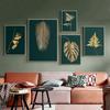 Gold Luxury Painting Abstract Wall Art Plant Leaves Home Decor Interior Canvas Posters for Home Design Prints On Loft No Frame