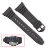 Qo'l soati uchun tasmali nafas oladigan suv o'tkazmaydigan yumshoq silikon sport soati kamari Casio W-96H uchun almashtirish