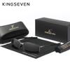 Kingseven Модные прямоугольные солнцезащитные очки для мужчин UV400 поляризация сплав оправа очки для верховой езды Parsnip роскошные винтажные очки